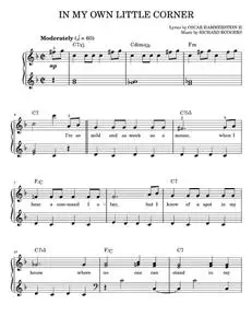 In My Own Little Corner (from Cinderella the Musical) - Oscar Hammerstein II, Richard Rodgers, Rodge (Easy Piano)