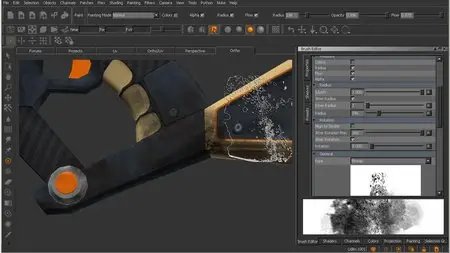 Digital Tutors - Texturing a Low Polygon Sci-Fi Weapon in MARI
