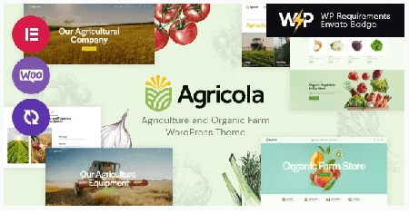 Agricola v1.1.0 - Agriculture and Organic Farm WordPress Theme