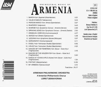 Armenian Philharmonic Orchestra, Loris Tjeknavorian - Orchestral Music of Armenia (1998)