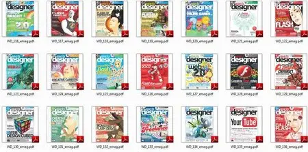 Web Designer Magazine (eMAG) issues 116-136 + working files