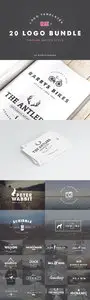 20 Vintage Logo Templates Bundle