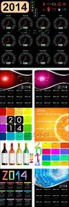 Vector - Modern calendars 2014