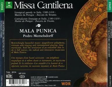 Pedro Memelsdorff, Mala Punica - Matteo da Perugia, Zaccara da Teramo: Missa Cantilena (1997)