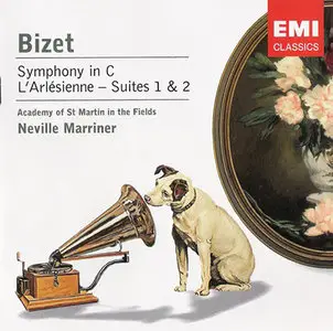 Georges Bizet - AoStMitF / Sir Neville Marriner - Symphony in C / L'Arlesienne-Suites 1 & 2 (1994, Reissue 2005)