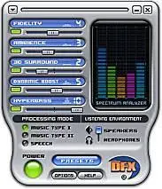 DFX 7.5 For winamp, windows media player, real player, musicmatch, jet audio