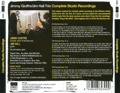 Jimmy Giuffre, Jim Hall Trio - Complete Studio Recordings, 1956-1959 (2008) {4CD Set Gambit Records 69300}