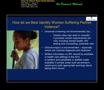 Coursera - Confronting Gender Based Violence: Global Lessons for Healthcare Workers