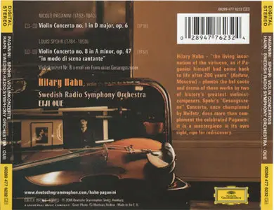 Hilary Hahn - Paganini & Spohr: Violin Concertos (2008) [Repost, new rip]