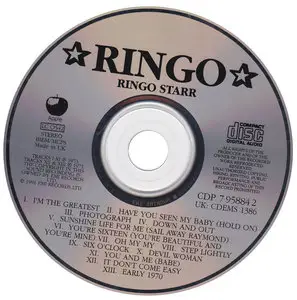 Ringo Starr - Ringo (1973) [1991, EMI, CDP 7 95884 2]