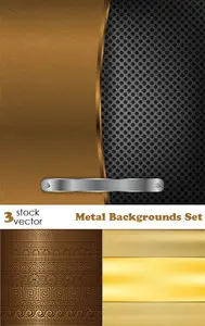 Vectors - Metal Backgrounds Set