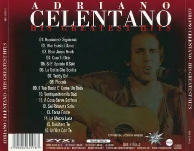 Adriano Celentano - His Greatest Hits (2013)