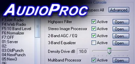 AudioProc 1.83 Plugin for Winamp