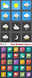 Vectors - Flat Weather Icons 2