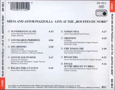 Milva & Astor Piazzolla: Live at Bouffes Du Nord
