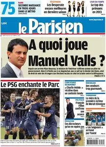 Le Parisien + Cahier Paris du Mercredi 19 Septembre 2012
