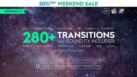 VideoHive - FCPX 280+ Transitions and Sound FX - Color Preset