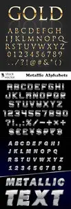 Vectors - Metallic Alphabets