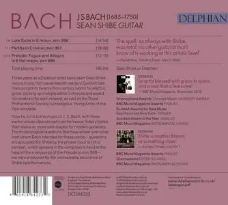 Sean Shibe - Bach: Lute Suite, BWV 996; Partita, BWV 997; Prelude, Fugue & Allegro, BWV 998 (2020)