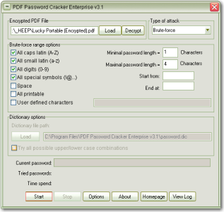 PDF Password Cracker Enterprise 3.1 Portable