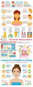 Vectors - Cosmetic Infographics