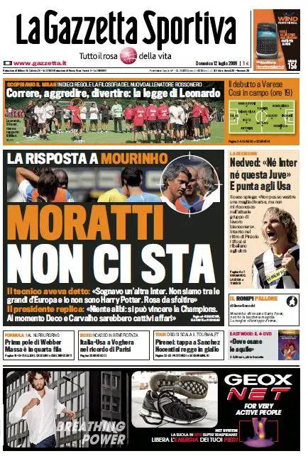 La Gazzetta dello Sport (12-07-09)