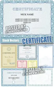 Certificate - Stock Vectors
