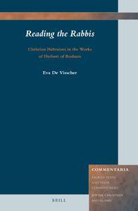 Reading the Rabbis: Christian Hebraism in the Works of Herbert of Bosham