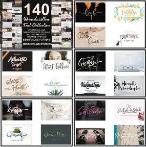 Mega Handwritten Fonts Collection