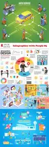 Vectors - Infographics with People 85