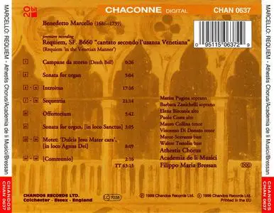 Filippo Maria Bressan, Academia de li Musici, Athestis Chorus - Benedetto Marcello: Requiem in the Venetian Manner (1999)