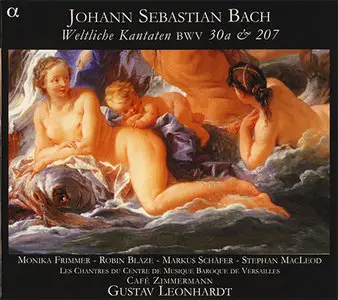 Johann Sebastian Bach - Cafe Zimmermann / Gustav Leonhardt - Weltliche Kantaten BWV 30a, 207 (2007)