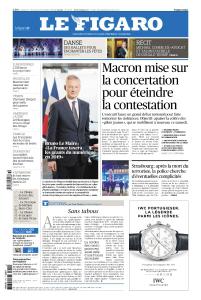 Le Figaro du Samedi 15 Décembre 2018