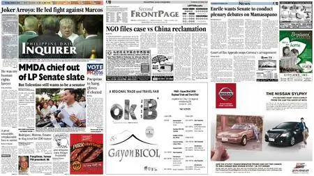 Philippine Daily Inquirer – October 08, 2015
