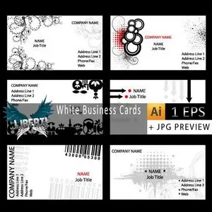 White Business Cards