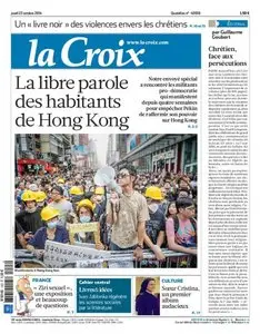 La Croix Du Jeudi 23 Octobre 2014