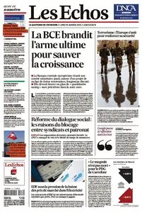 Les Echos + Echos Business du Lundi 19 Janvier 2015