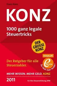 Droemer Verlag - Konz 2011, 1000 Steuertricks - Franz Konz (2011)