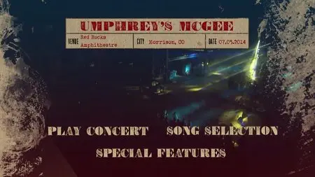 Umphrey's McGee - Red Rocks Amphitheatre Morrison CO 07.05.2014 (2015) Blu-ray