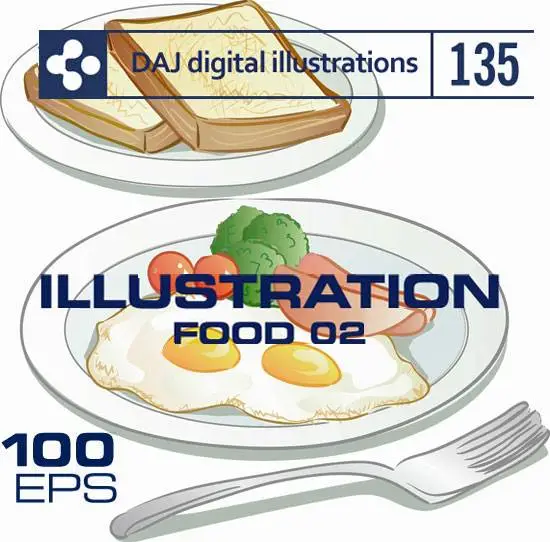 DAJ Digital Illustrations - Food 02 DA-135