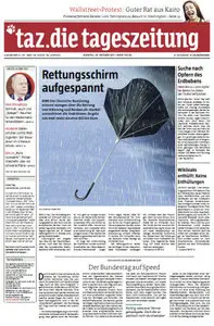 Tageszeitung TAZ vom 25 Oktober 2011