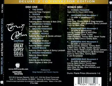 Tommy Bolin And Friends - Great Gypsy Soul (2012) [Deluxe 2CD Collector Edition]