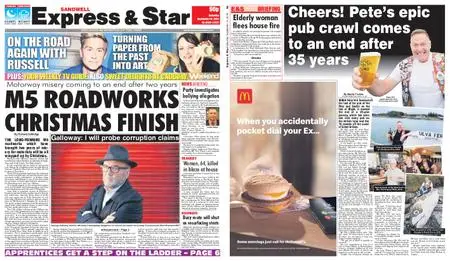 Express and Star Sandwell Edition – September 14, 2019