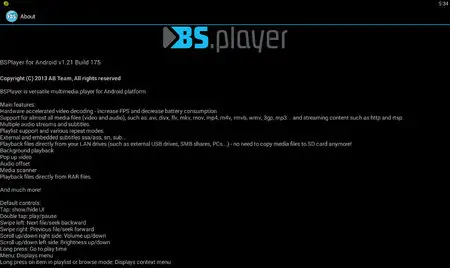 BSPlayer Full 1.21.175.1461 for Android
