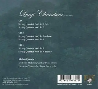Melos Quartett Stuttgart - Luigi Cherubini: The String Quartets (2009)