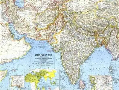 National Geographic Southwest Asia Map