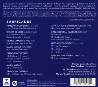 Thomas Dunford, Jean Rondeau - Barricades: Couperin, de Visée, Lambert, Marais, Charpentier, Rameau, Forqueray (2020)