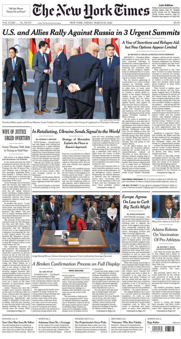 The New York Times - 25 March 2022 / AvaxHome