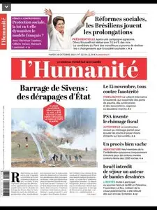 L'Humanite  Du Mardi 28 Octobre 2014