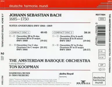 Ton Koopman, The Amsterdam Baroque Orchestra - Johann Sebastian Bach: Suites (Overtures) BWV 1066-1069 (1989)